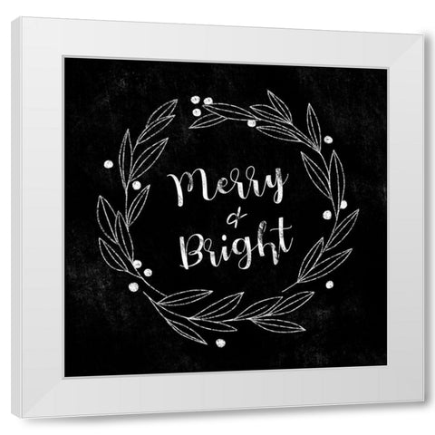 Modern Gingham Christmas I White Modern Wood Framed Art Print by Caroline, Emma