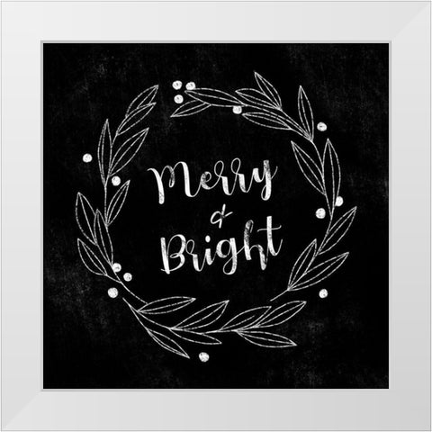 Modern Gingham Christmas I White Modern Wood Framed Art Print by Caroline, Emma