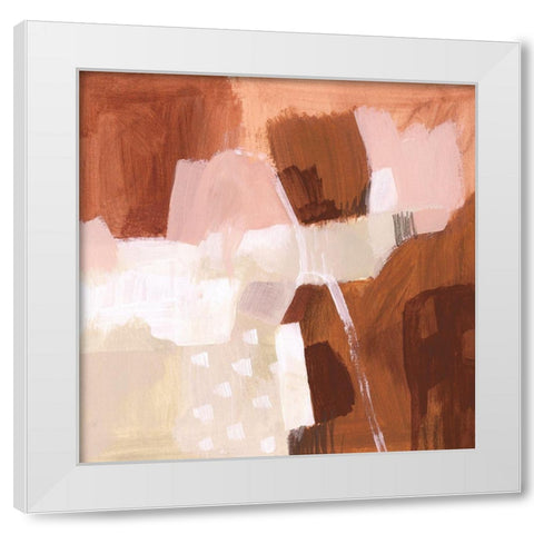 Cocoa II White Modern Wood Framed Art Print by Borges, Victoria