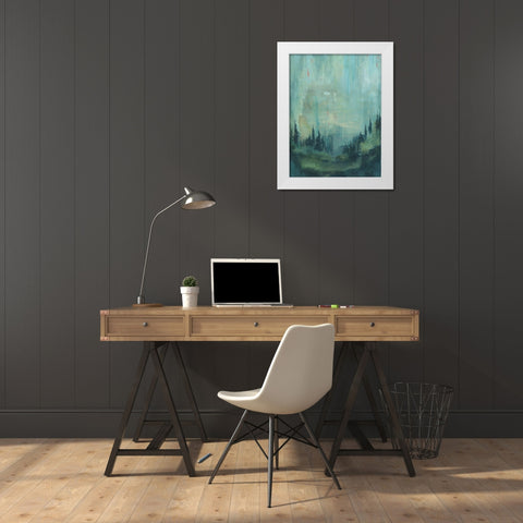 Tiger Mountain I White Modern Wood Framed Art Print by Green, Jacob