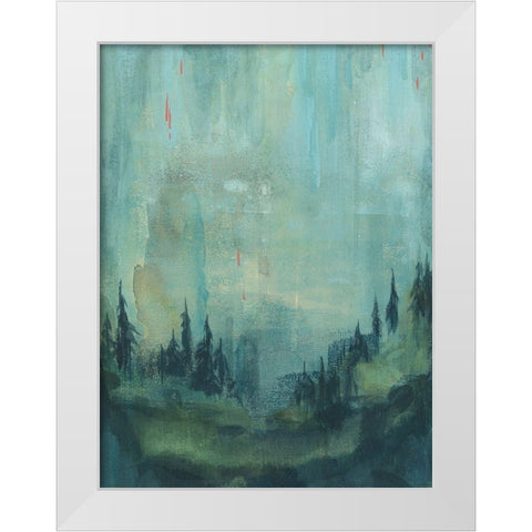 Tiger Mountain I White Modern Wood Framed Art Print by Green, Jacob