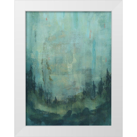 Tiger Mountain II White Modern Wood Framed Art Print by Green, Jacob