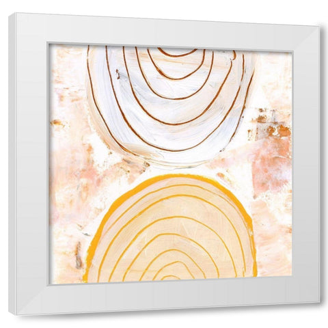 Caramel Dunes IV White Modern Wood Framed Art Print by Wang, Melissa