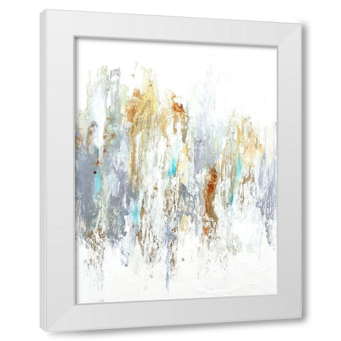 Neutros I White Modern Wood Framed Art Print by Herrera, Leticia