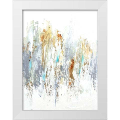 Neutros I White Modern Wood Framed Art Print by Herrera, Leticia