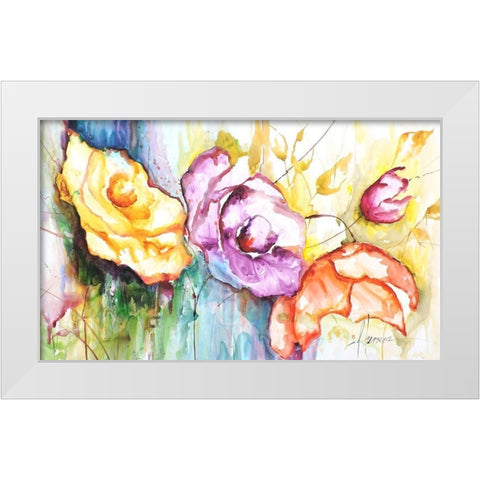 Preferidas III White Modern Wood Framed Art Print by Herrera, Leticia