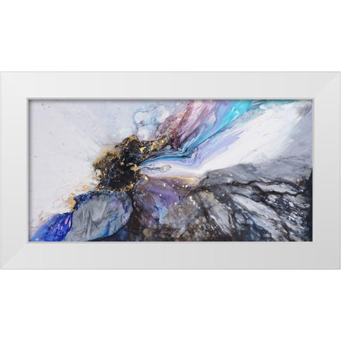Luis White Modern Wood Framed Art Print by Herrara, Leticia