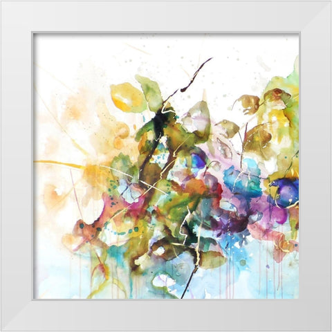 Me Encanta I White Modern Wood Framed Art Print by Herrera, Leticia