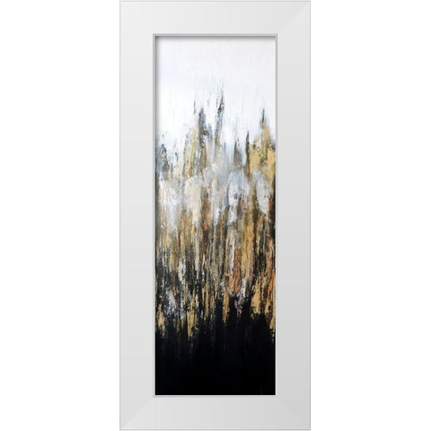 Metalico II White Modern Wood Framed Art Print by Herrera, Leticia