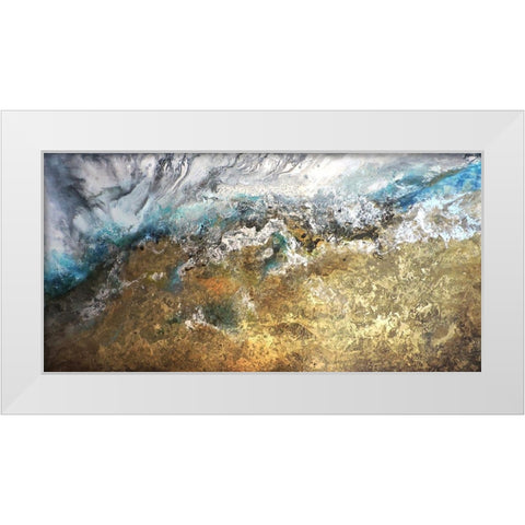 Metalicos y Texturas II White Modern Wood Framed Art Print by Herrera, Leticia