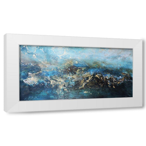 Metalicos y Texturas III White Modern Wood Framed Art Print by Herrera, Leticia