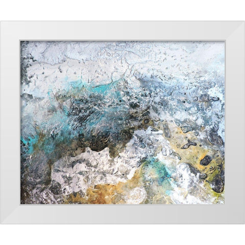 Metalicos y Texturas IV White Modern Wood Framed Art Print by Herrera, Leticia