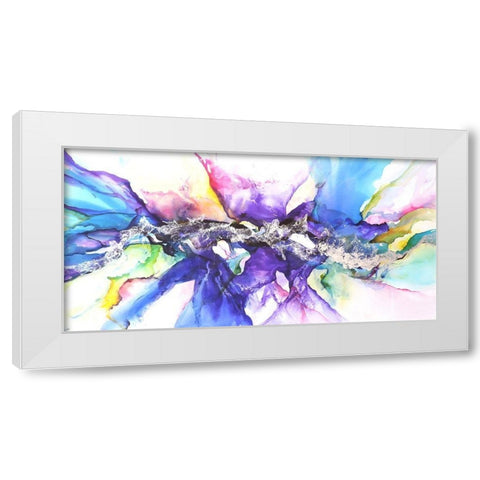 Moncada White Modern Wood Framed Art Print by Herrera, Leticia