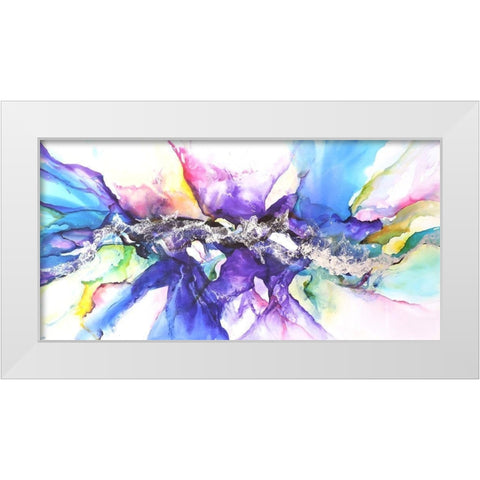 Moncada White Modern Wood Framed Art Print by Herrera, Leticia