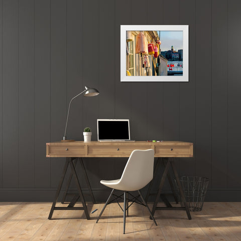 Hut on Badgers Island II White Modern Wood Framed Art Print by Kalina, Emily