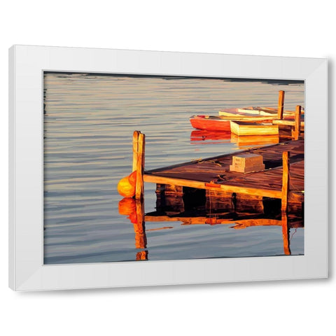 In the Golden Light II White Modern Wood Framed Art Print by Kalina, Emily