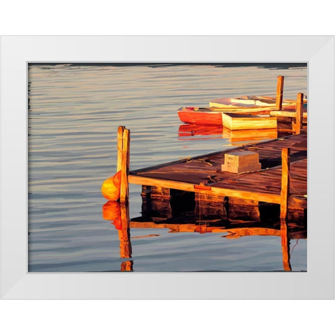 In the Golden Light II White Modern Wood Framed Art Print by Kalina, Emily