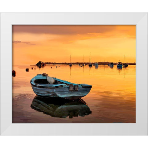 In the Golden Light III White Modern Wood Framed Art Print by Kalina, Emily