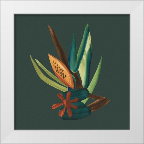 Tropic of Capricorn I White Modern Wood Framed Art Print by Stramel, Renee W.