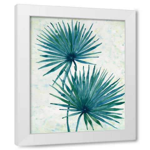 Palm Leaves I White Modern Wood Framed Art Print by OToole, Tim