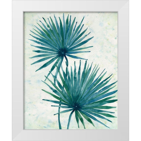 Palm Leaves I White Modern Wood Framed Art Print by OToole, Tim