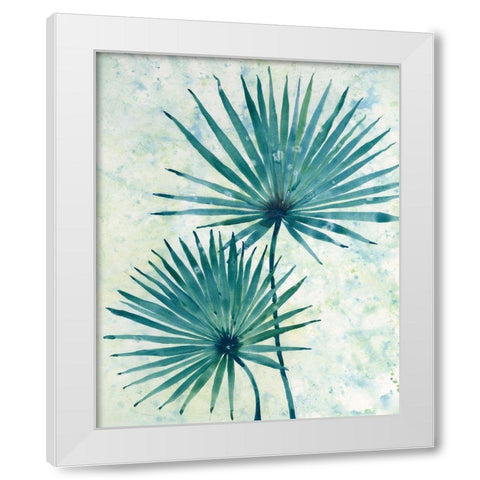 Palm Leaves II White Modern Wood Framed Art Print by OToole, Tim