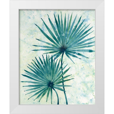 Palm Leaves II White Modern Wood Framed Art Print by OToole, Tim