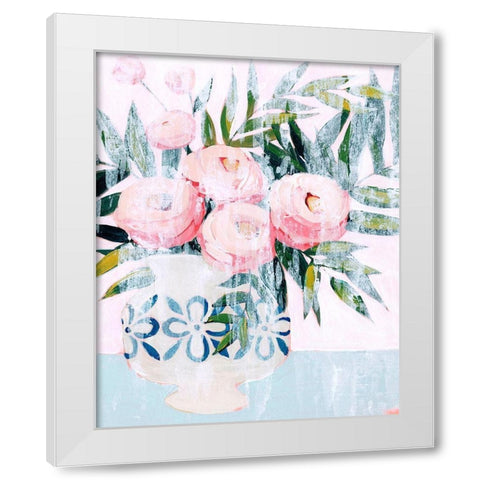 Bleached Bouquet I White Modern Wood Framed Art Print by Popp, Grace
