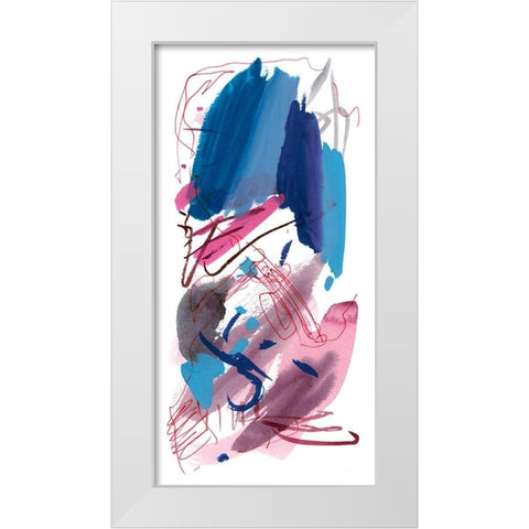 Wild as the Wind II White Modern Wood Framed Art Print by Wang, Melissa