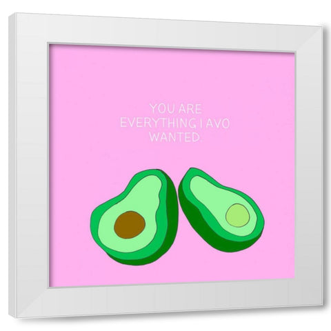 Lets Get Punny I White Modern Wood Framed Art Print by Sizemore, Natalie