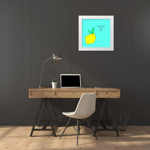 Lets Get Punny II White Modern Wood Framed Art Print by Sizemore, Natalie