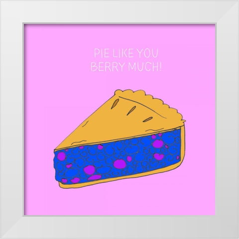 Lets Get Punny III White Modern Wood Framed Art Print by Sizemore, Natalie