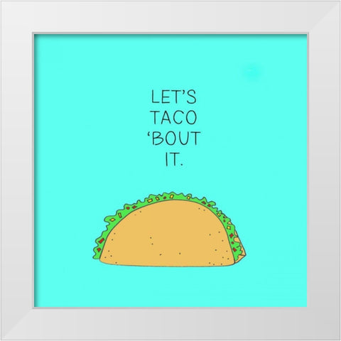 Lets Get Punny IV White Modern Wood Framed Art Print by Sizemore, Natalie