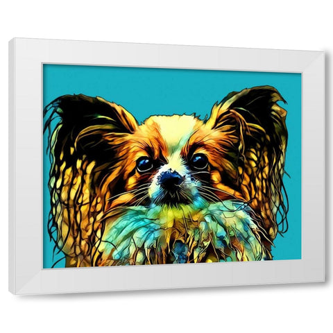 Pop Dog VI White Modern Wood Framed Art Print by Curinga, Kim