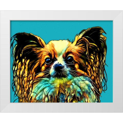 Pop Dog VI White Modern Wood Framed Art Print by Curinga, Kim