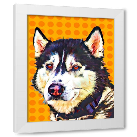 Pop Dog XII White Modern Wood Framed Art Print by Curinga, Kim