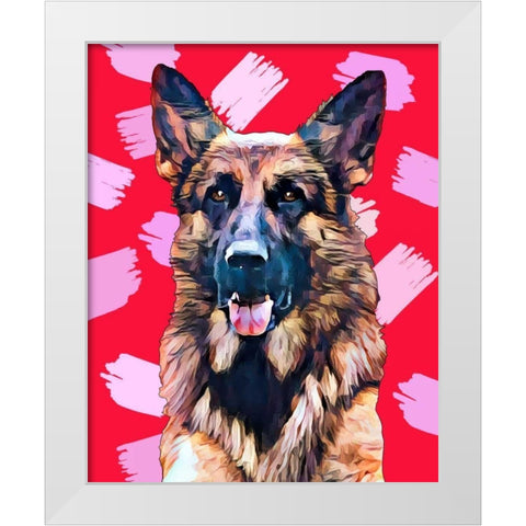 Pop Dog XIV White Modern Wood Framed Art Print by Curinga, Kim