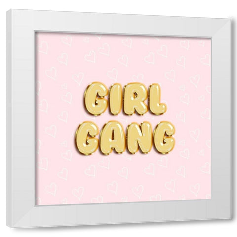 Pal-entine I White Modern Wood Framed Art Print by Popp, Grace