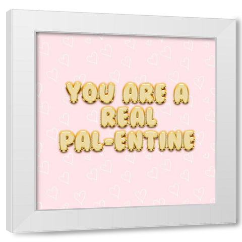 Pal-entine II White Modern Wood Framed Art Print by Popp, Grace
