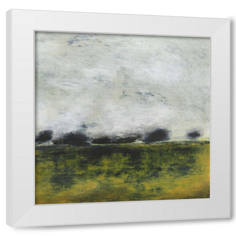 Cadence IV White Modern Wood Framed Art Print by Gordon, Sharon