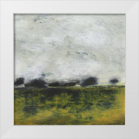 Cadence IV White Modern Wood Framed Art Print by Gordon, Sharon