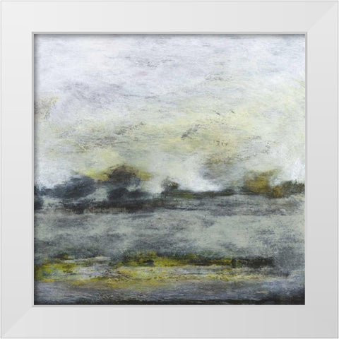 Cadence V White Modern Wood Framed Art Print by Gordon, Sharon