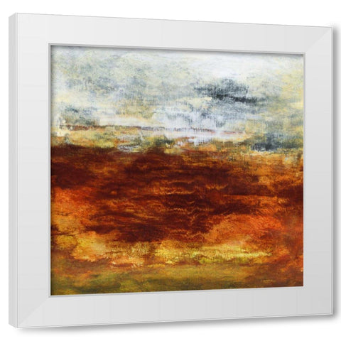 Cadence VI White Modern Wood Framed Art Print by Gordon, Sharon