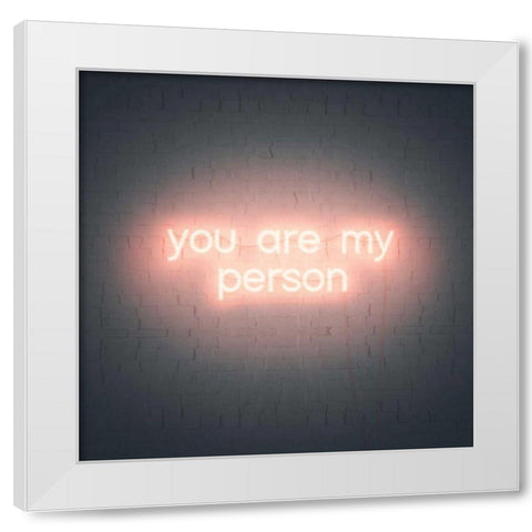 Neon Love IV White Modern Wood Framed Art Print by Popp, Grace