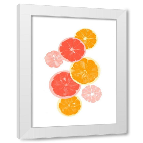 Festive Fruit II White Modern Wood Framed Art Print by Caroline, Emma
