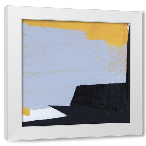 Black and Yellow II White Modern Wood Framed Art Print by Bellissimo Art
