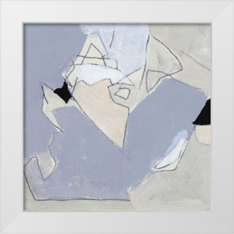 Grey Landscape IV White Modern Wood Framed Art Print by Bellissimo Art