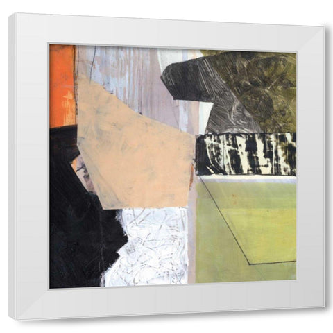 Grey Nude Landscape White Modern Wood Framed Art Print by Bellissimo Art