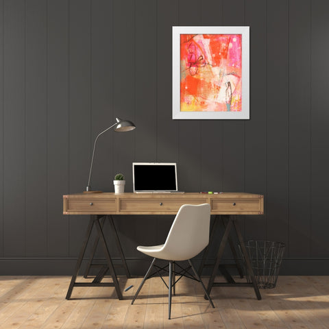 Bright One White Modern Wood Framed Art Print by Jachimiec, Sue