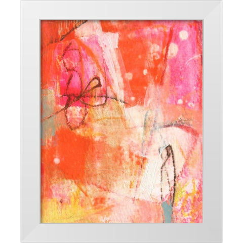Bright One White Modern Wood Framed Art Print by Jachimiec, Sue